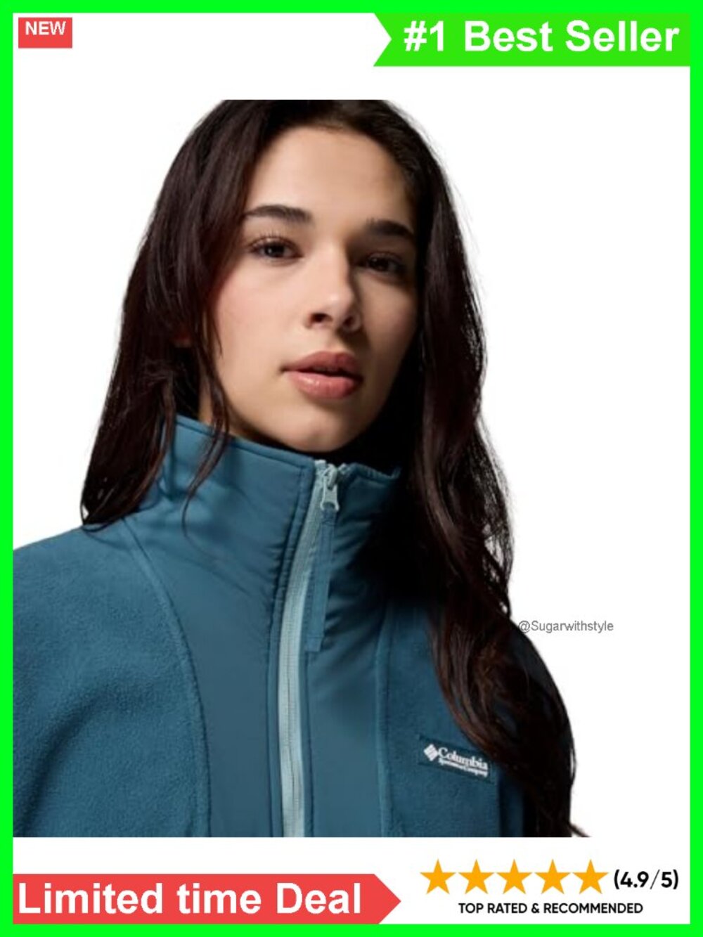 Women's Sequoia Grove 1/2 Zip Fleece Pullover Recycled Polyester - Picture 3 of 3